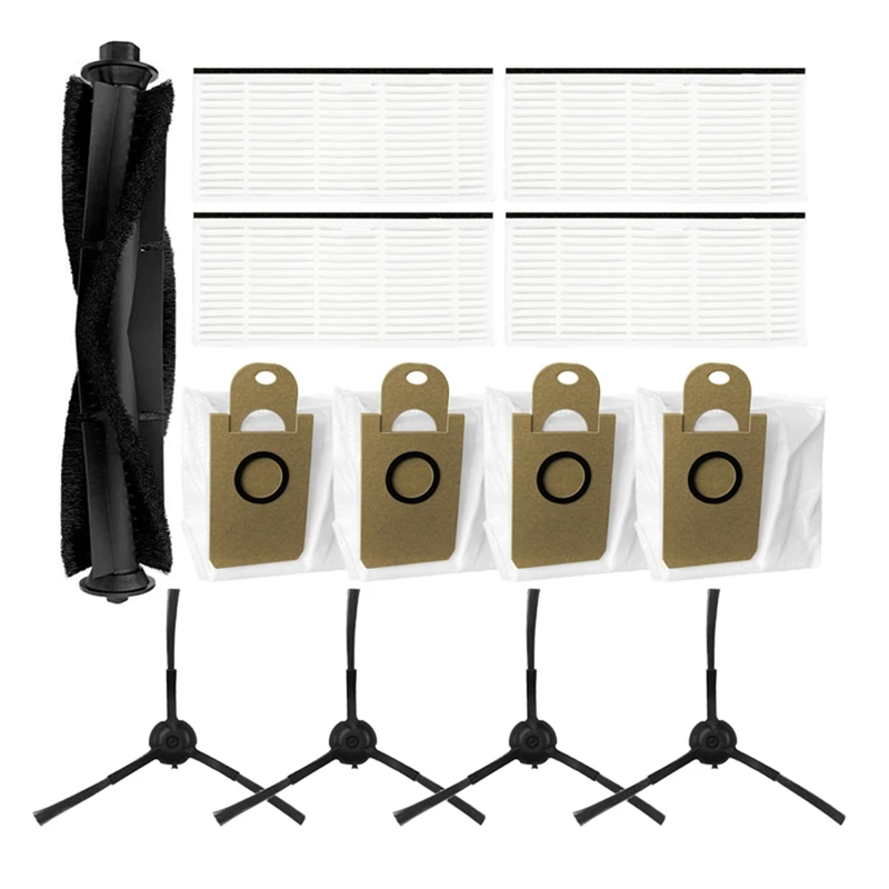 

Мешки для пыли с рулонной щеткой, боковая щетка, запчасти для фильтра НЕРА Для роботов-пылесосов XIAOMI VIOMI S9, аксессуары