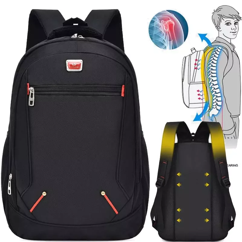 

Ergonomics burden reduction Backpack Oxford Cloth Large Capacity Seismic decompression Academy Bag Waterproof Laptop Backpacks