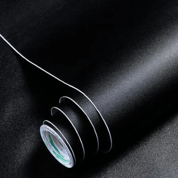 20/30/40/50x152 см матовая Черная Виниловая автомобильная пленка черная виниловая для