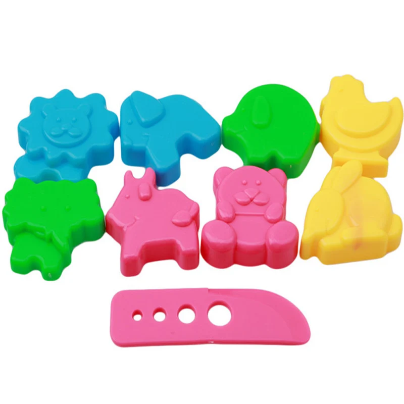 

9 шт./компл. DIY 3D Пластилин для животных, набор инструментов для слайма, игра в тесто, глина, обучающая игрушка для детей, подарок