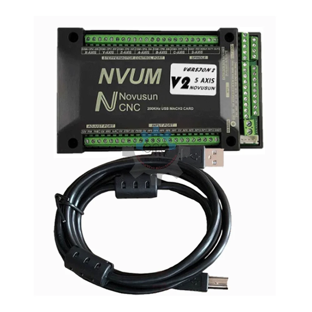 CNC Mach3-USb Control Card NVUM V2-Motion Controller 200khz Cnc Router 3 /4 /5/6 Axis  For Diy Engraving Machine