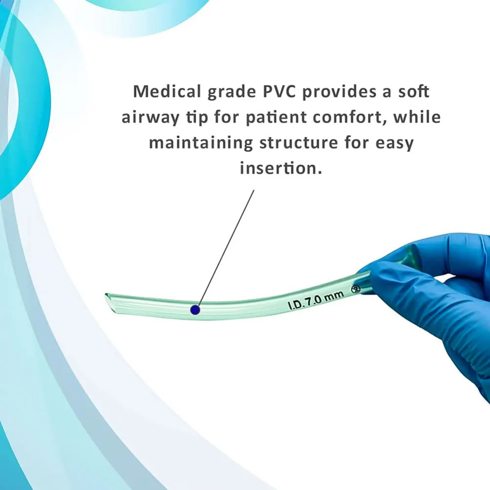1 шт. 7 мм одноразовые медицинские нософарингеловые воздуховоды трубки трубка для