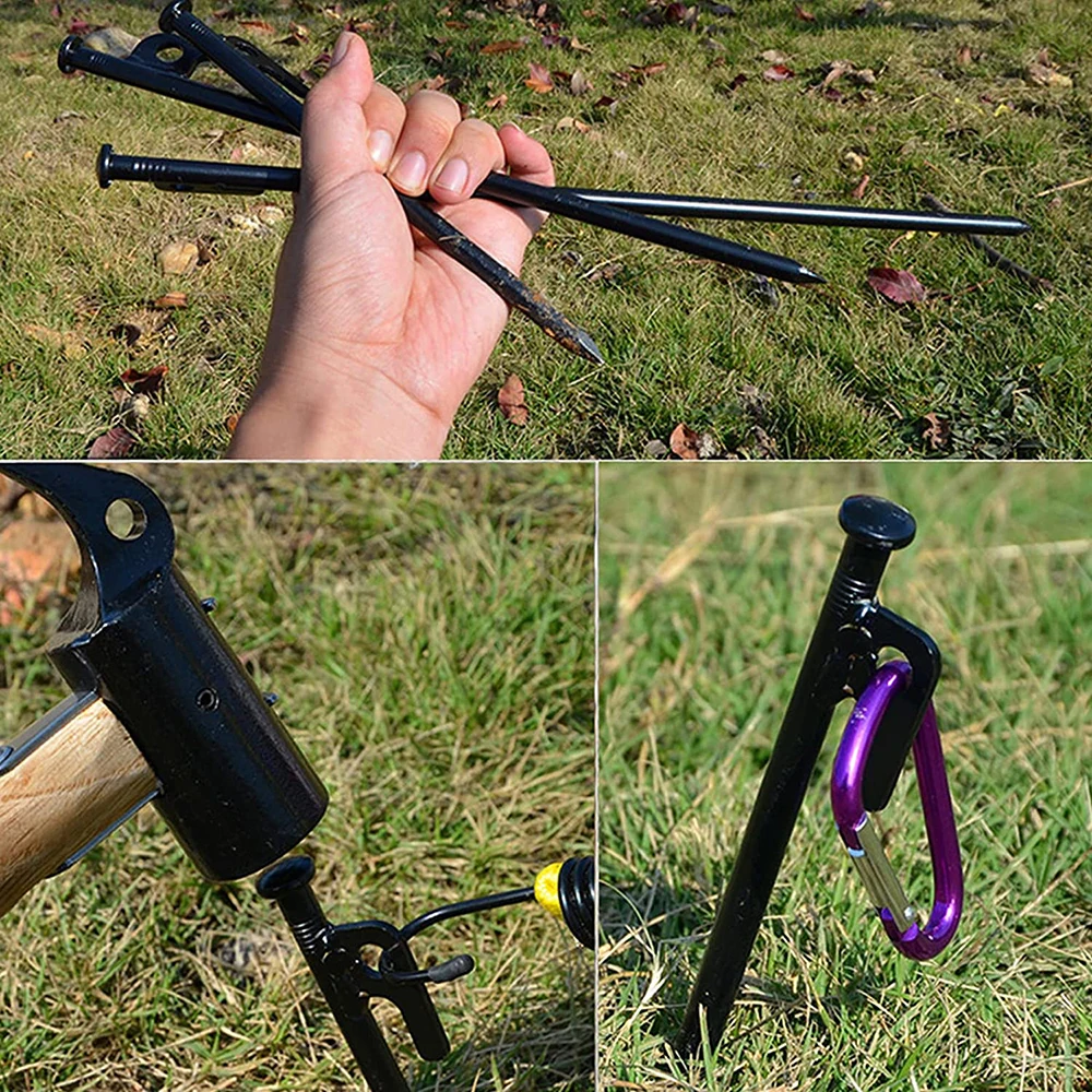 (8 шт./лот) 20/25/30/40 см сверхпрочные стойки для палатки кемпинга кованые стальные