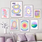 Ретро градиентный градиент Aura духовная чакра Energy Северный плакат настенный художественный Принт Холст Живопись Декор картины для гостиной