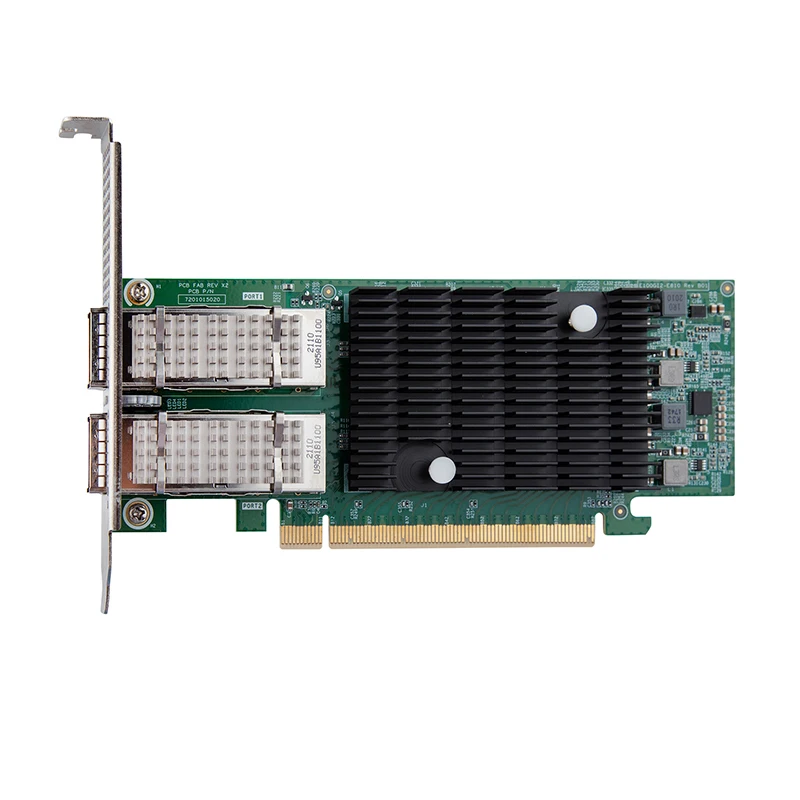 100G Network Adapter Dual QSFP28 Port Intel® E810-CQDA2 Ethernet Network Interface Card 100G Dual-Port PCIe 4.0 x16 NIC Card