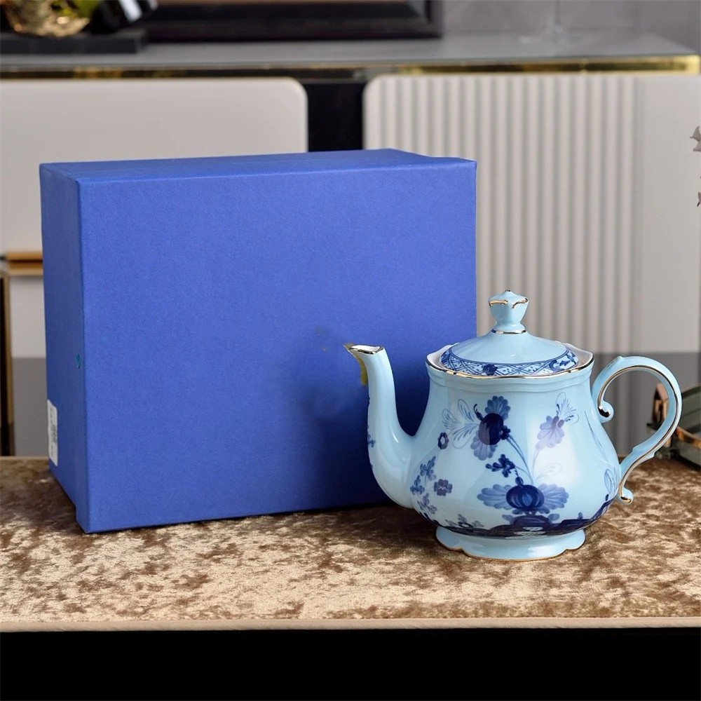 

Итальянский керамический чайный набор Phnom Penh, хаки/карри/розовый/синий/желтый