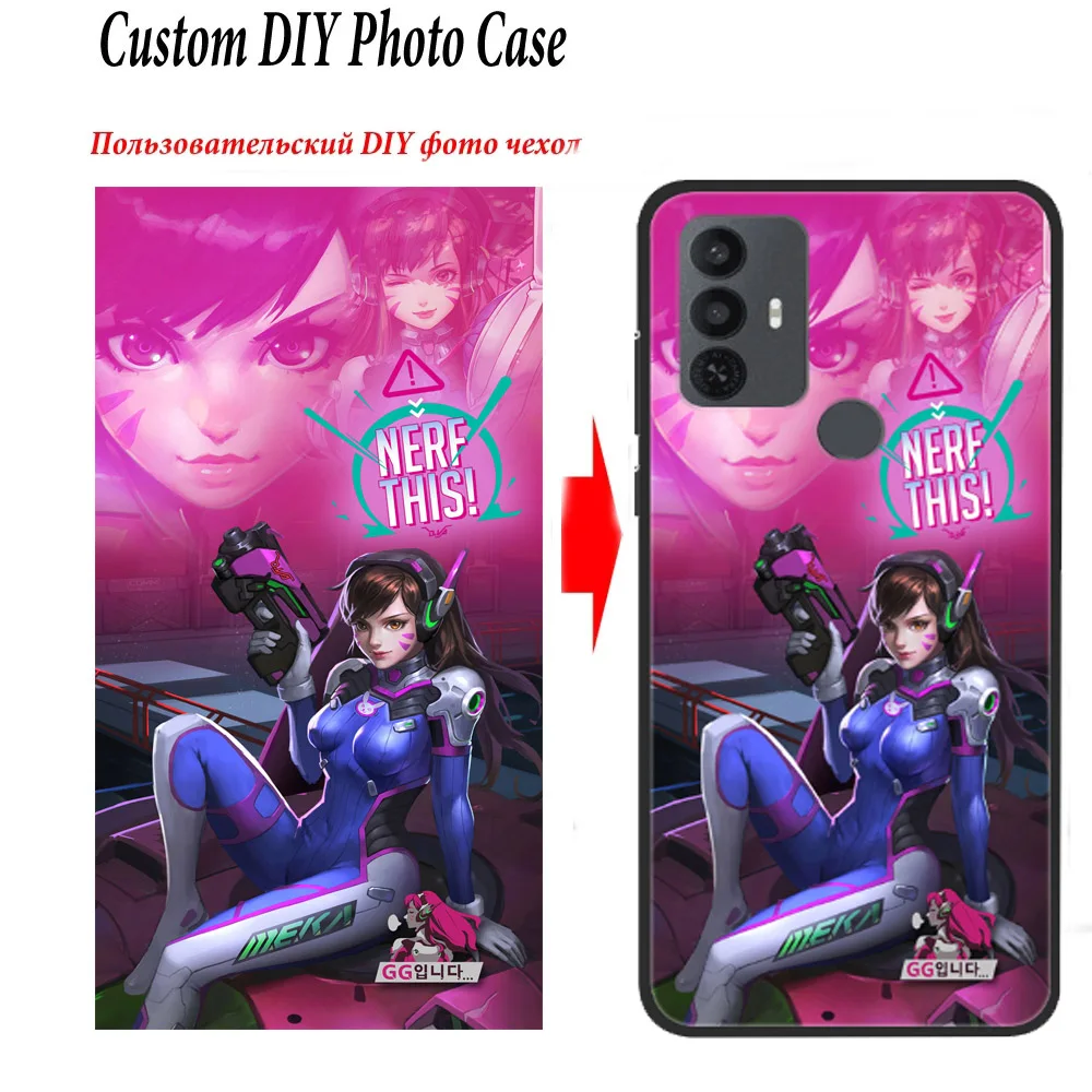 Чехлы для телефонов на заказ для TCL 30 SE 305 30E Черный силиконовый чехол для TCL 40 SE 40R 405 чехол «сделай сам» фотографии Fundas TPU Soft