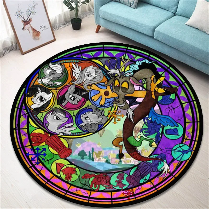 Круглый ковер MINISO My Little Ponys