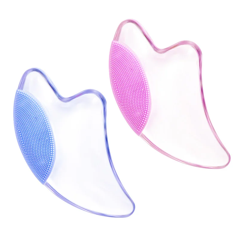 

crystal scraping board facial V face shave beauty board roller beauty non-jade facial massager cleansing Jade Roller Gua Sha Set