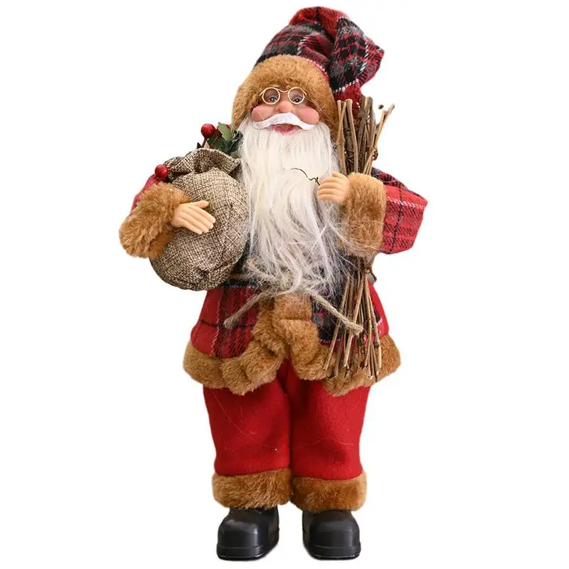 

Большая кукла Санта Клауса 2020, украшение для рождественской елки, Новогоднее украшение для дома, подарок для детей, рождественские украшения