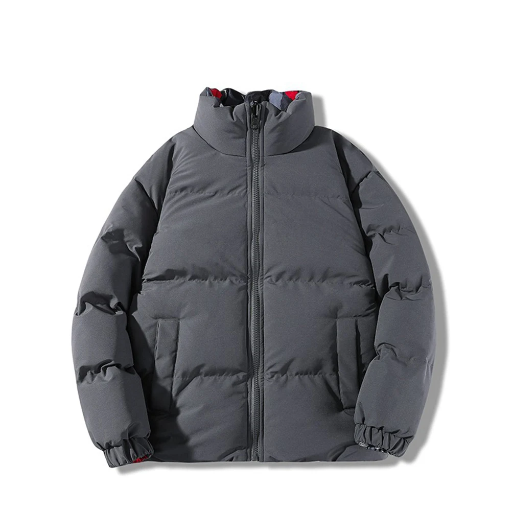 

KOODAO Winter Padding Men's Jackets Luxury Double Wear Quilted Thick Coat Windbreaker Loose Fit Clothing 8XL,Gray/White/Black