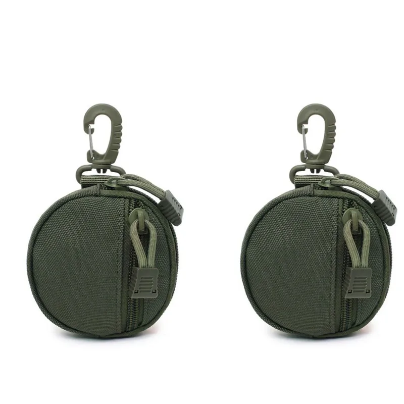 

2pc Tactical Wallet Pocket 1000D Military Accessory Bag Portable Mini Money Coin Pouch Keys Holder Waist Bag for Hunting Camping