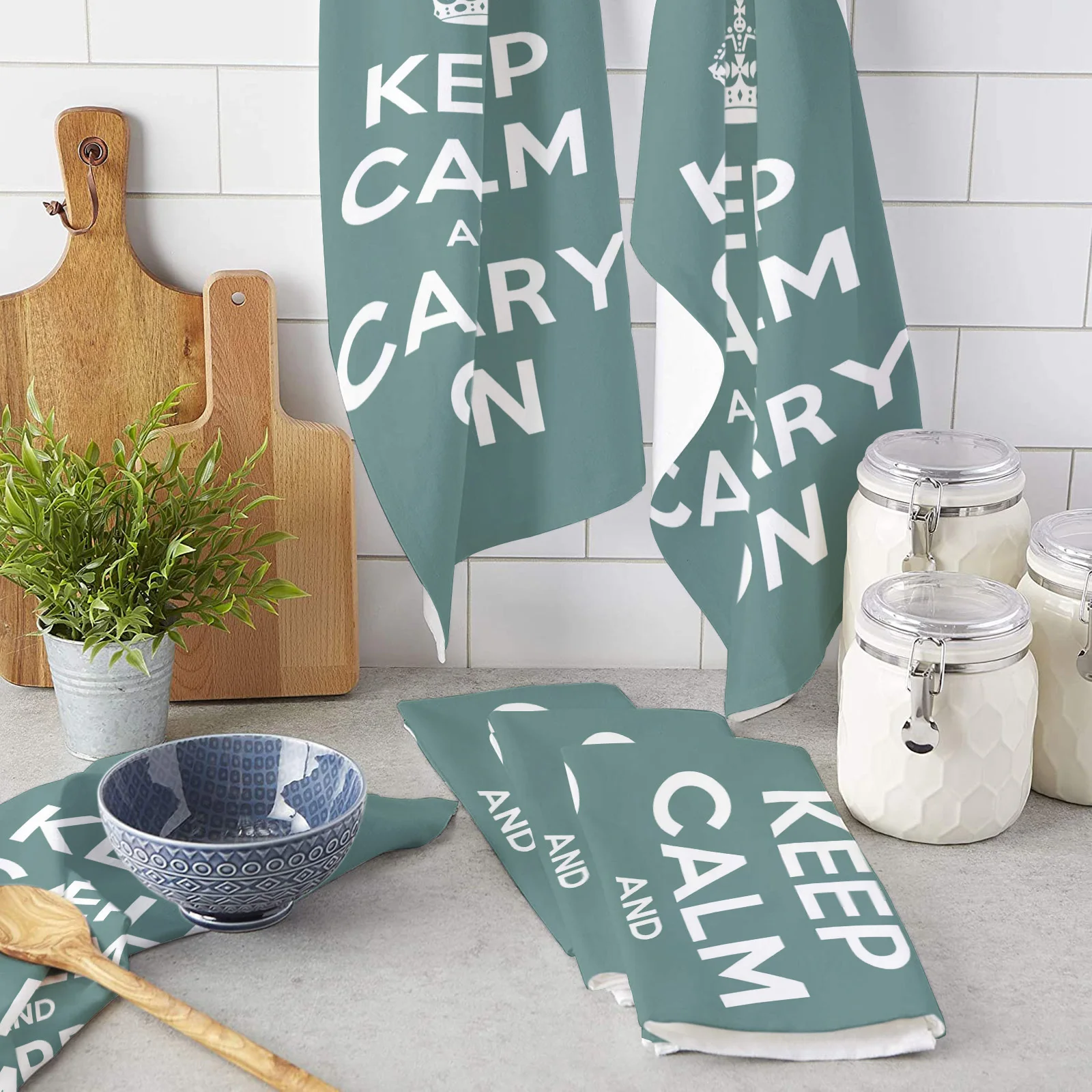 

Кухонное полотенце из микрофибры, с надписью на английском языке