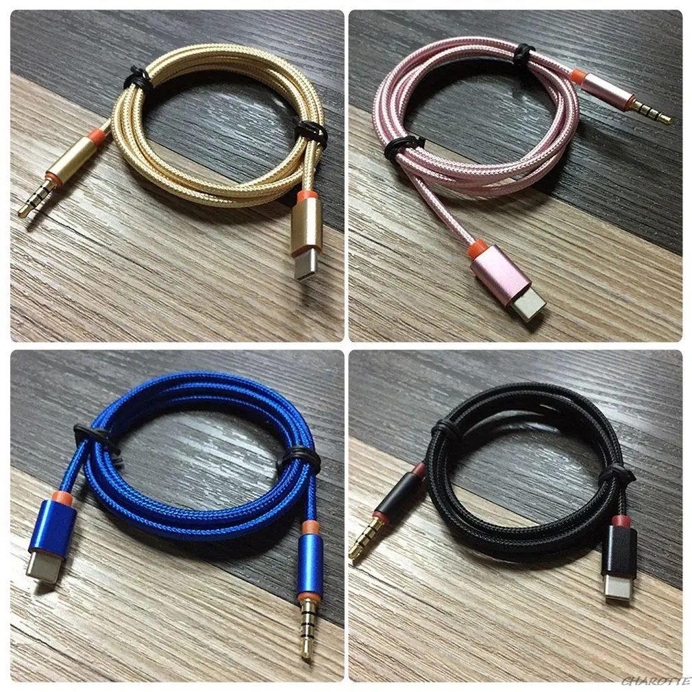 Кабель с разъемом USB Type-C на 3 5 мм аудиокабель DAC типа C для автомобильного динамика