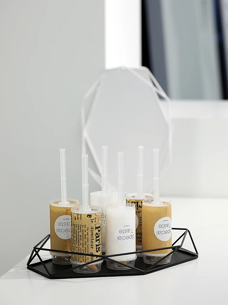 Поднос для украшения дома в скандинавском стиле лоток геометрического дизайна