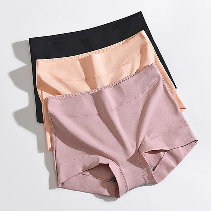 

Solid Color Women Panties Plain Panties Mid Rise Slip Cotton Female Underwear Soft Thin Breathable Briefs Female Underpants