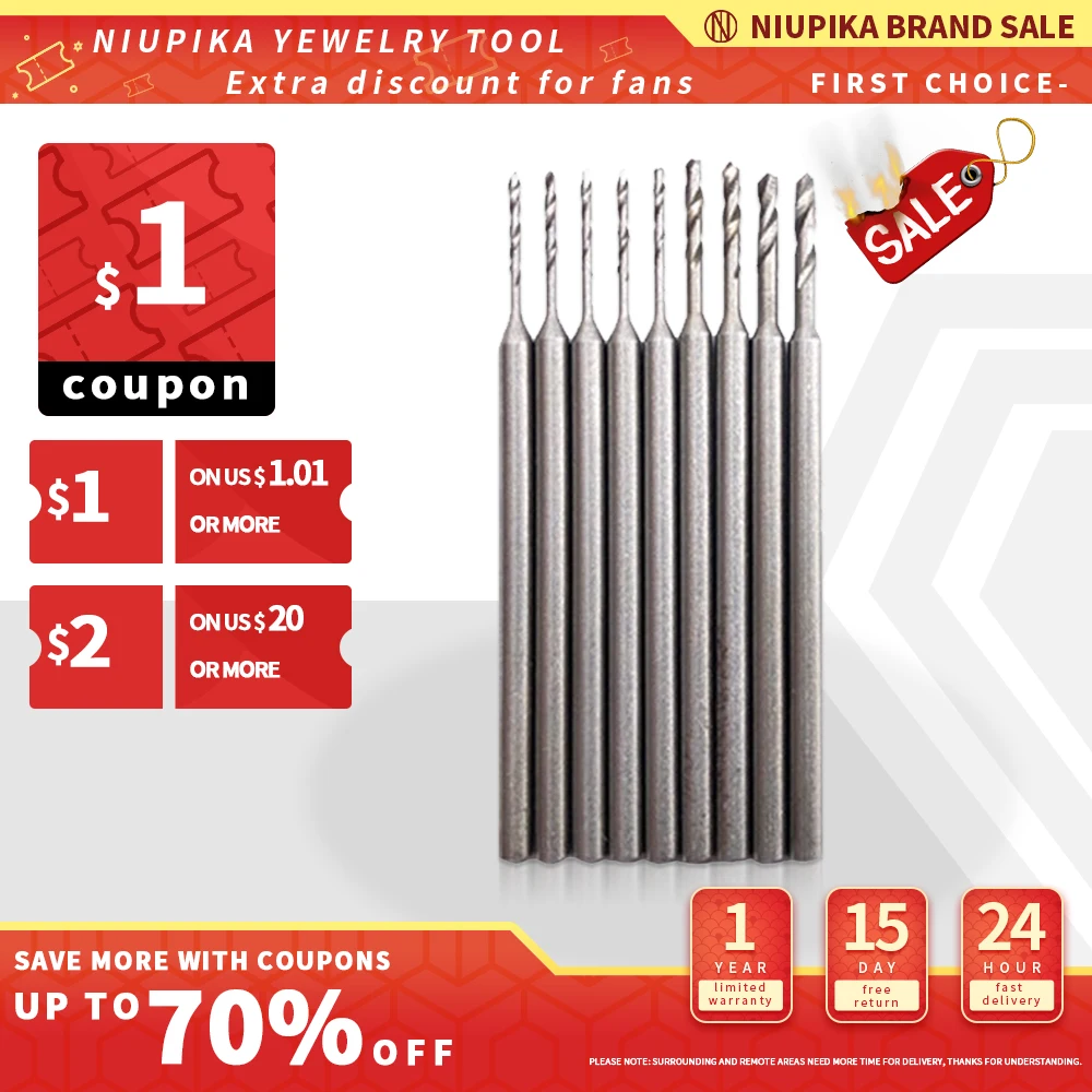 

Tungsten Steel Drill Bit Diamond Cutting Rotation 2.35mm Shank Diameter Rotary Tool