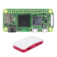 For Raspberry Pi Zero 2 W Development Board With Red White Case Expansion Protective Shell For Raspberry Pi Zero