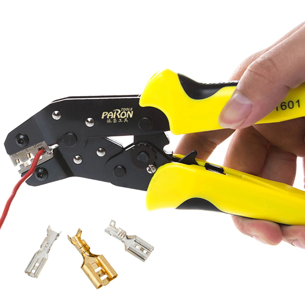 

JX-1601-8 Wire Crimper Engineering Ratchet 26-16AWG Non-insulated Terminals Crimping Pliers