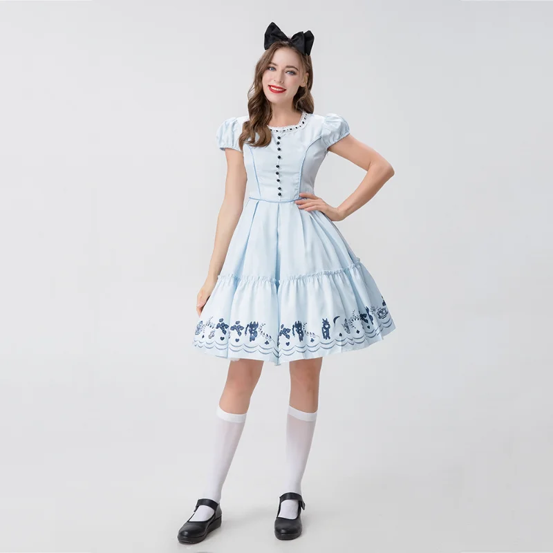 

Костюм принцессы Алисы для взрослых женщин на Хэллоуин день рождения