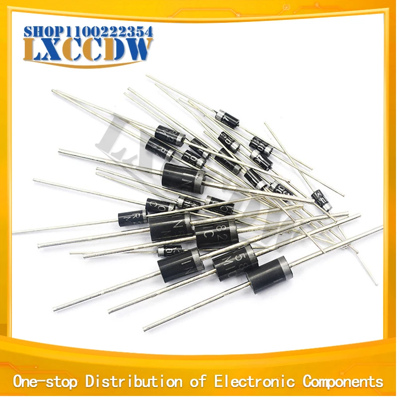 

50 шт. выпрямительный диод Шоттки 1N5817 1N5819 1N5399 1N4937 1N4004 1N4001 1N4007 UF4007 HER107 FR207 FR157 FR107 RL207 DO-41