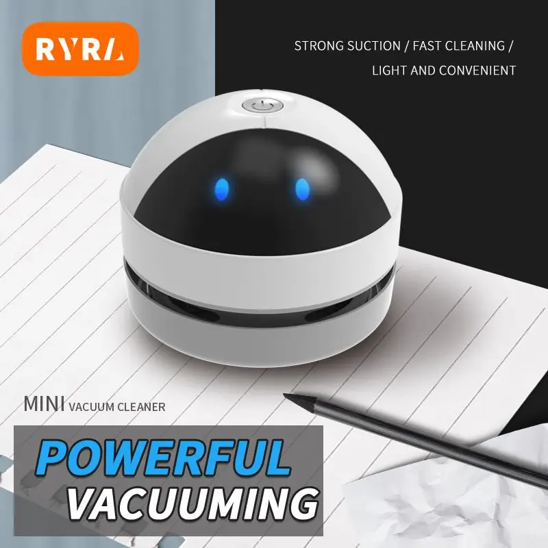 

Desktop Vacuum Cleaner Desk Table Dust Vacuum Sweeper Mini Vacuum Cleaners With Clean Brush For Home Office School Pencil Crumbs
