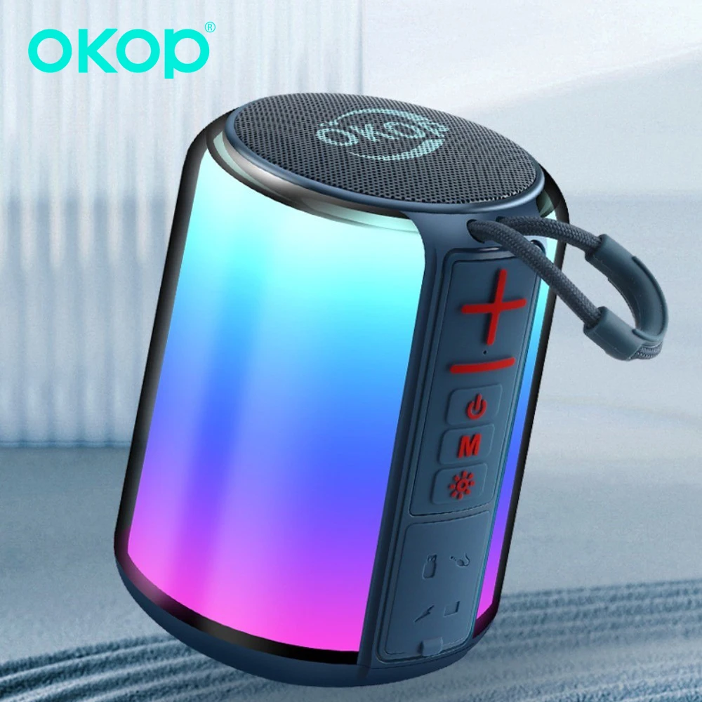 Фото OKOP Bluetooth-колонки, окружающее освещение RGB, TF, USB, AUX, многоинтерфейсный DCIN, сабвуфер с низкой задержкой, сабвуфер Caixa De Som (22)비헬 изменений №4
