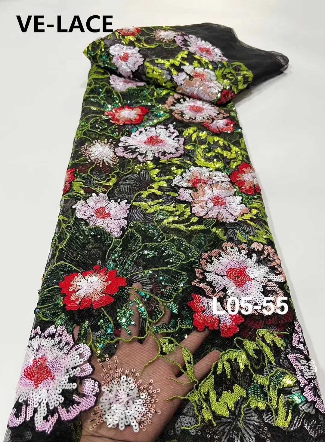 

Цветочное кружево в африканском стиле Φ 2023 высокого качества для свадебного платья