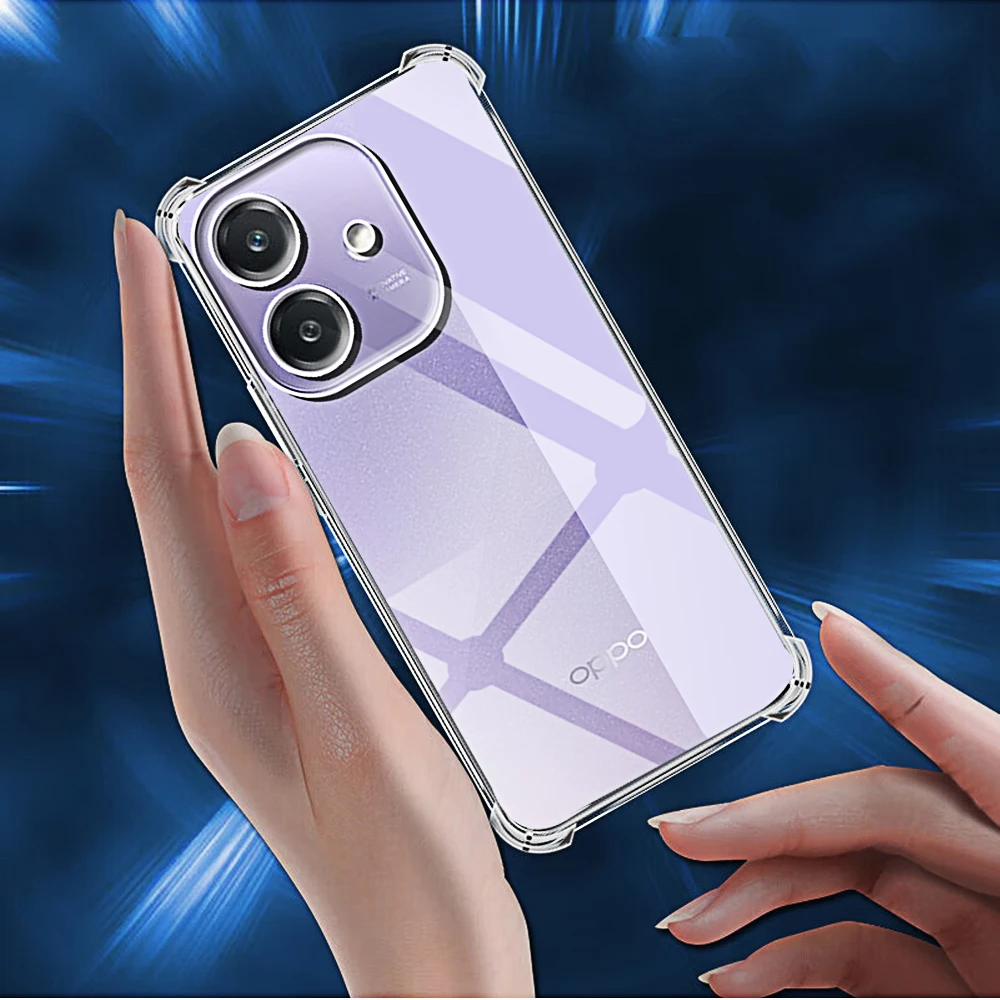 Фото Прозрачный чехол для телефона Oppo A40 4G A60 A40m A80 5g, защитный чехол для камеры на заднюю панель A79 A59 A98 A78 A58 A38 A18 №5