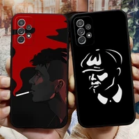 thomas tommy shelby phone case for samsung a53 a13 a12 a52 a51 a73 a32 a50 a20 a21 a22 a31 a40 a70 s silicone black coque