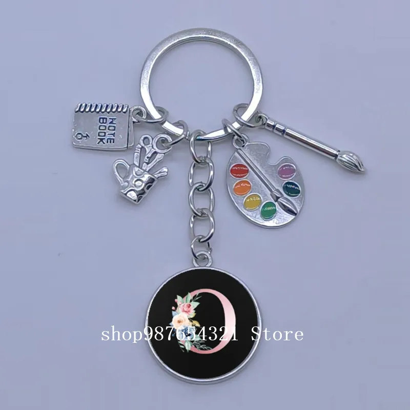 A-Z для рукоделия с цветком палитра ручной работы брелок ключей книга подарок на