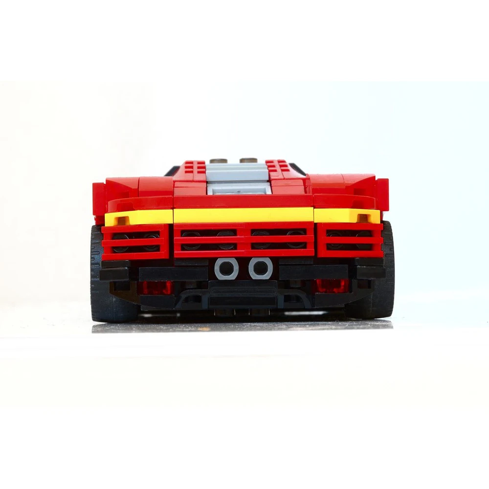 Фото Конструктор PolaDeer 309 деталей: Гараж для спортивного автомобиля MOC, серия Daytona SP3 Champion, модель из строительных блоков, игрушка-конструктор, подарок на день рождения для детей №4