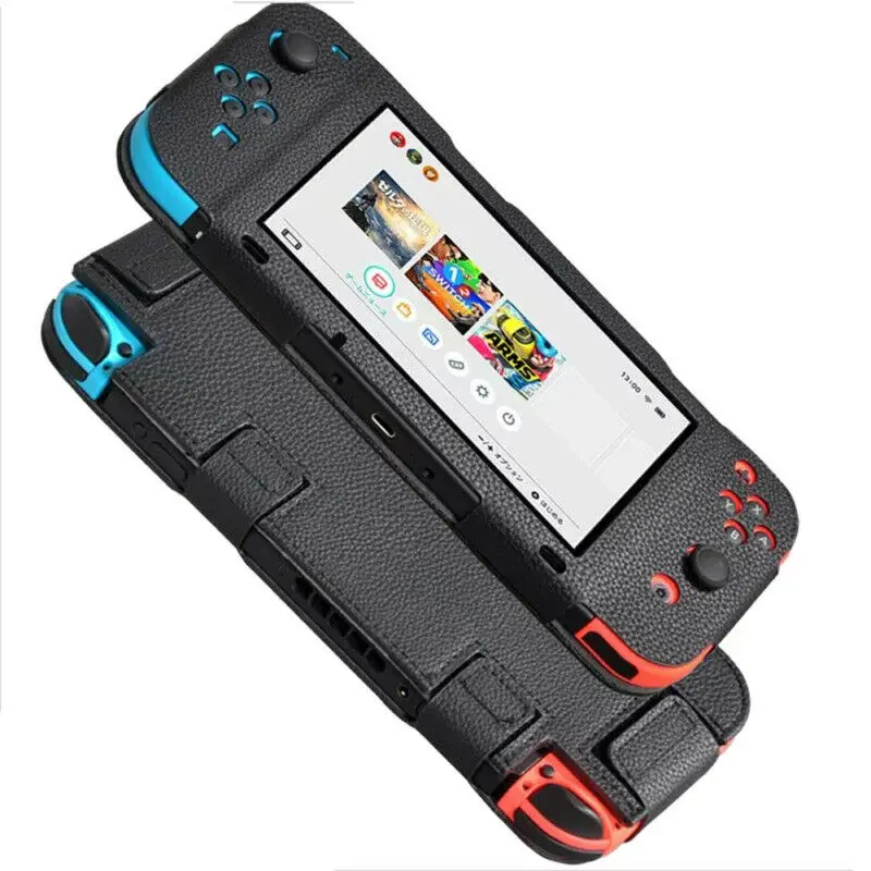 

Protective Cover Case Anti-slip Leather Bag Protector For Nintendo Switch Joy-Con Controller