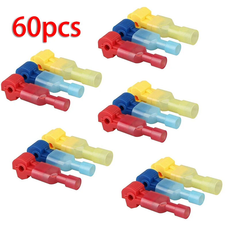 

Hardware Connectors Supplies Terminals Tool 60pcs Crimp tube Fasteners Insulated crimping Quick Splice Accessories