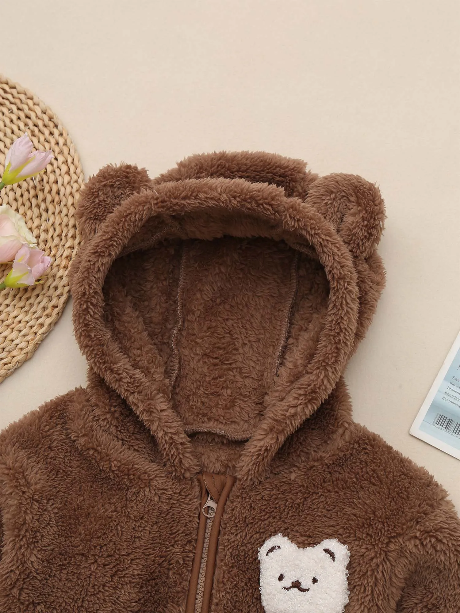 Зимняя милая теплая куртка с капюшоном для маленьких девочек пальто одежда