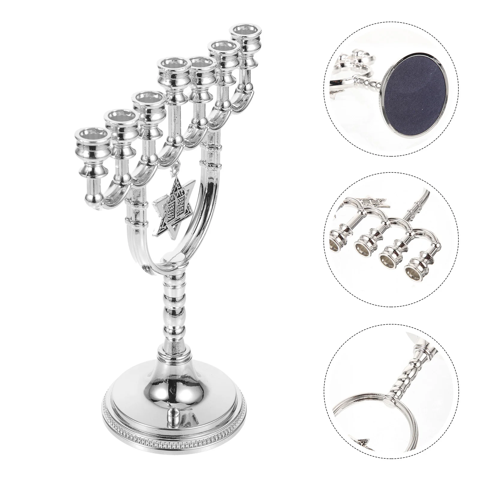 

7 Branch Menorah Candle Holders Antique Candelabra Candlestick Holders Candle Stand