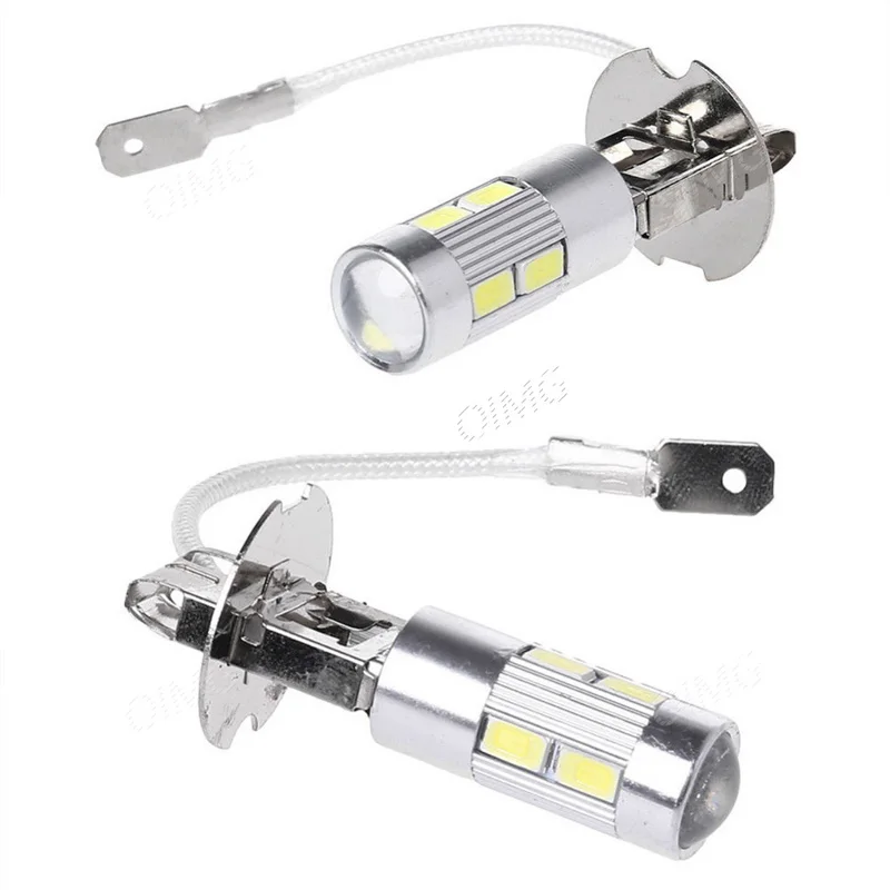 

2PCS Car LED Fog Light H3 6000K 5630 Chips White 10 SMD Auto Fog Lamp DC12V Long Lifespan LED Fog Super Bright Car Light