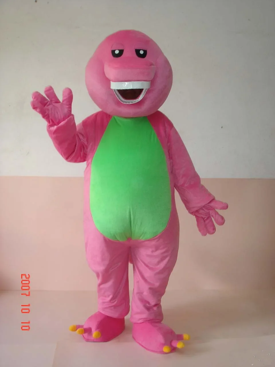 Костюм талисмана динозавра Барни с мультяшными животными рождественские