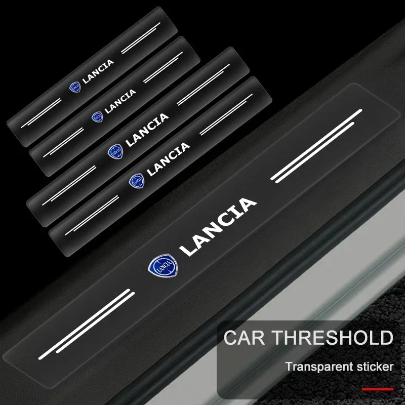 4 шт. автомобильные 3D прозрачные наклейки на порог двери и педаль для Lancia Delta Musa Phedra Theory Voyager Ypsilon 843 846 (art.: 3920c812451c8) - 3920c812451c8