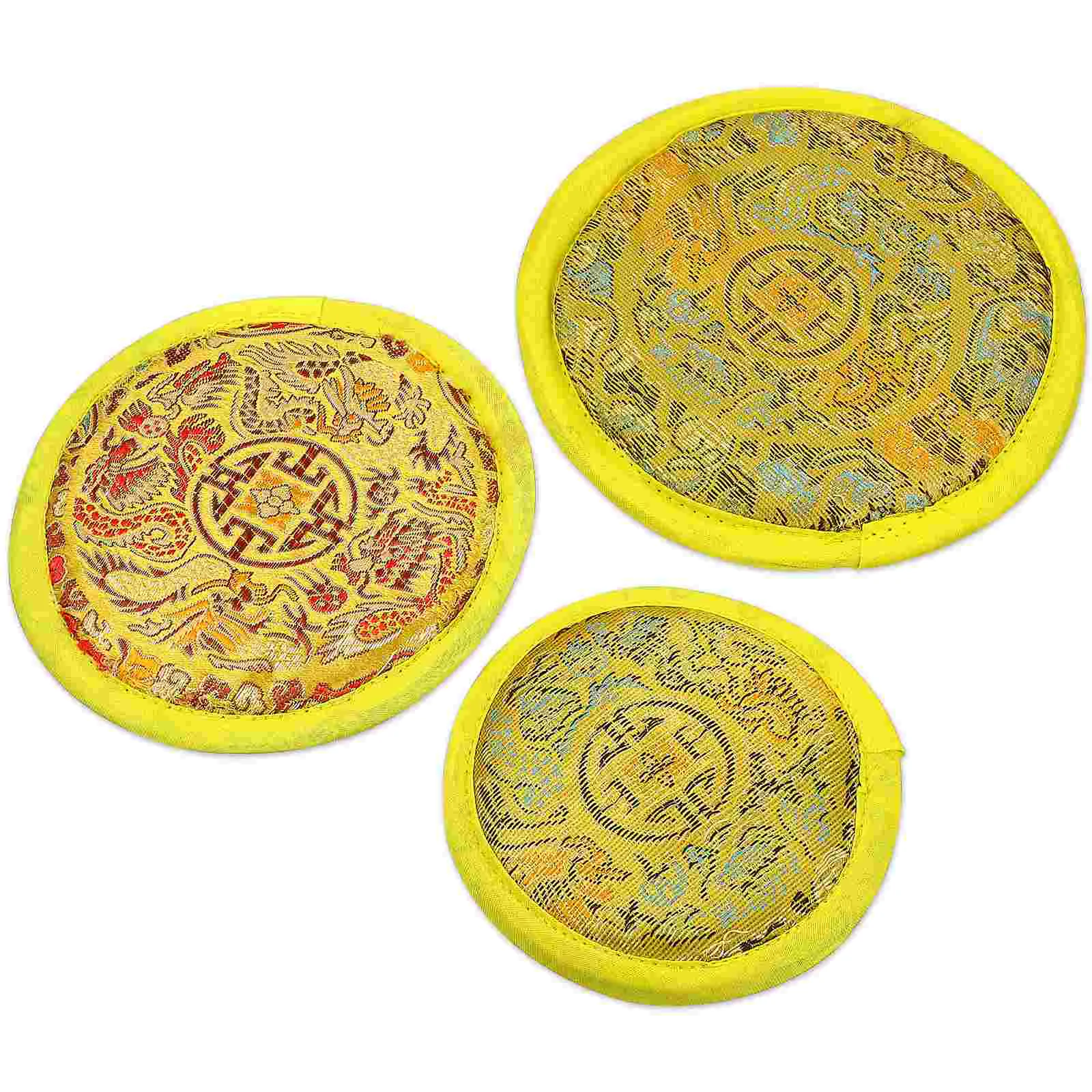 3 шт. нижняя подушка для поющей чаши тибетский коврик аксессуары медитации
