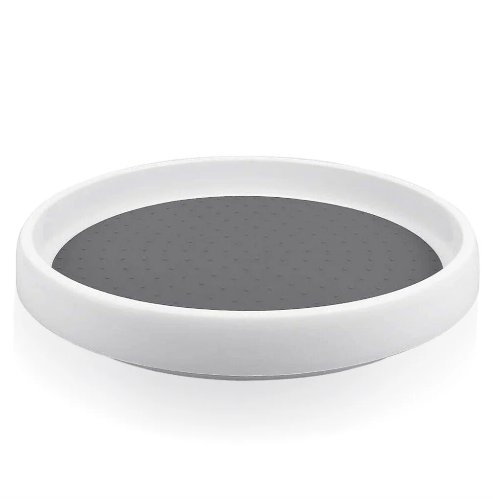 

Condiment Turntable Non-Slip Spice Bottle Storage Rack Refrigerator Holder Tray Kitchen Pantry Room Organizer