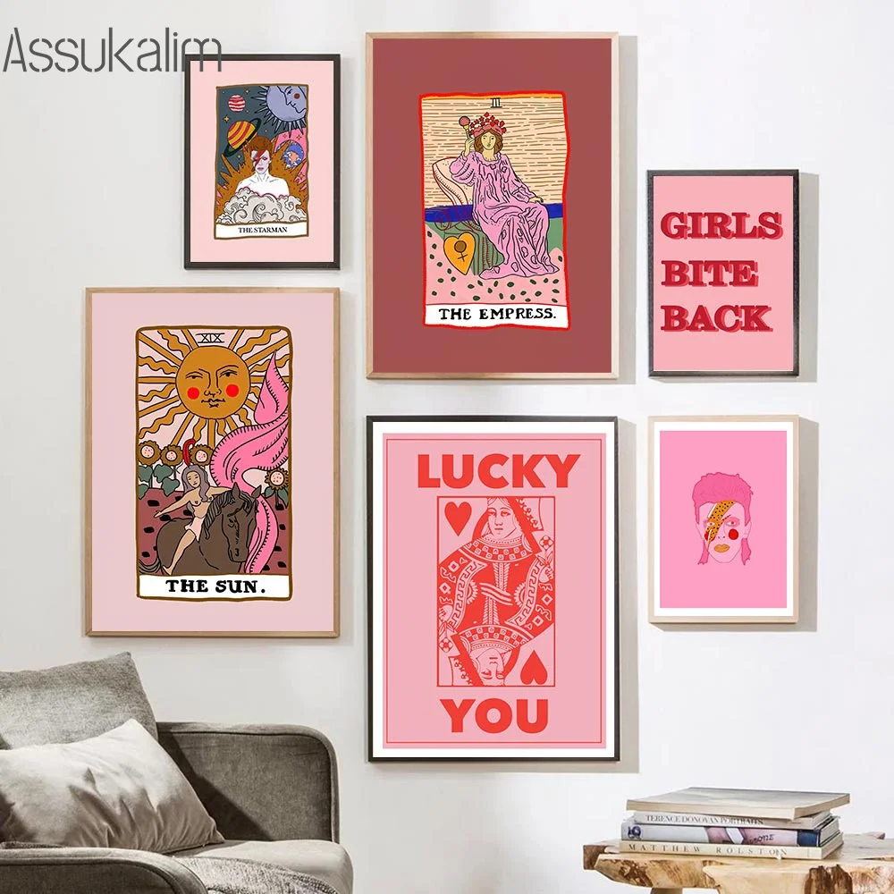 Настенные постеры с изображением игральных карт и солнца абстрактные картины на