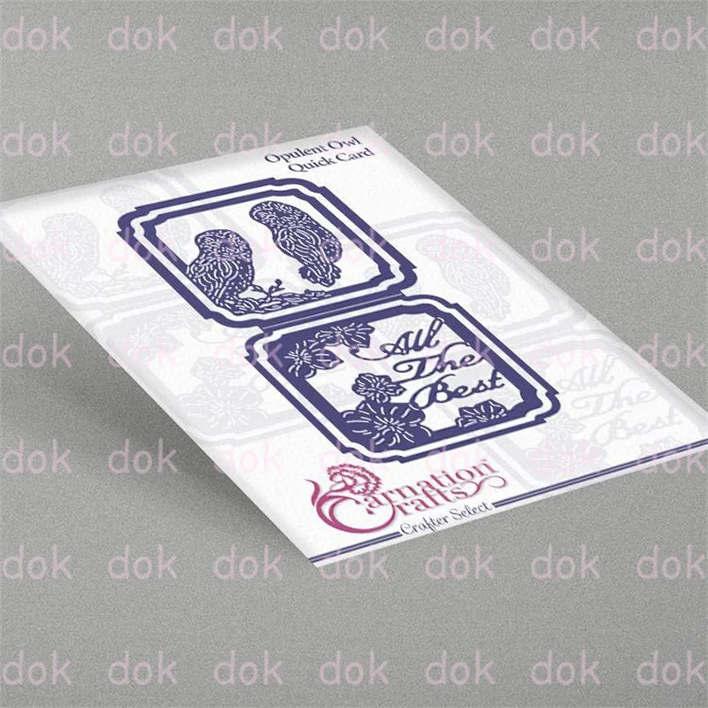 

Opulent Owl Quick Card Die Set Metal Die Cutting 2022 New Die Molds Scrapbooking Paper Making for DIY Cuts Crafts Big Dies
