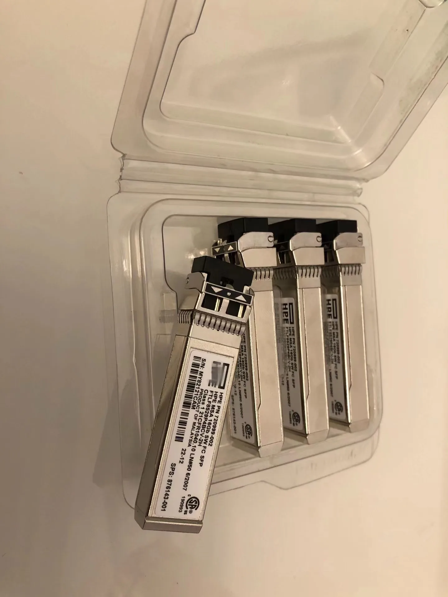 MSA 16G Storage Fiber Module/720999-002 FTLF8529P4BCV-2H 876143-001 MSA2040 C8R24B C8R09A MSA2050 717870-001 HPE 16Gb SW FC SFP