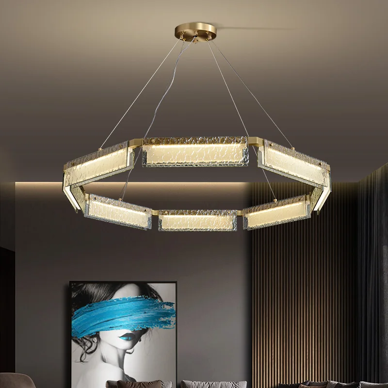 

ENGRAVED Art Ceiling Lamp Luxury Simple Designer Morden Glass Crystal Warm Bedroom Diningroom Studyroom