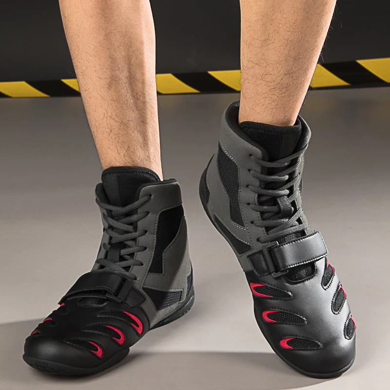 Боксерские ботинки унисекс профессиональные брендовые туфли для тренировок по