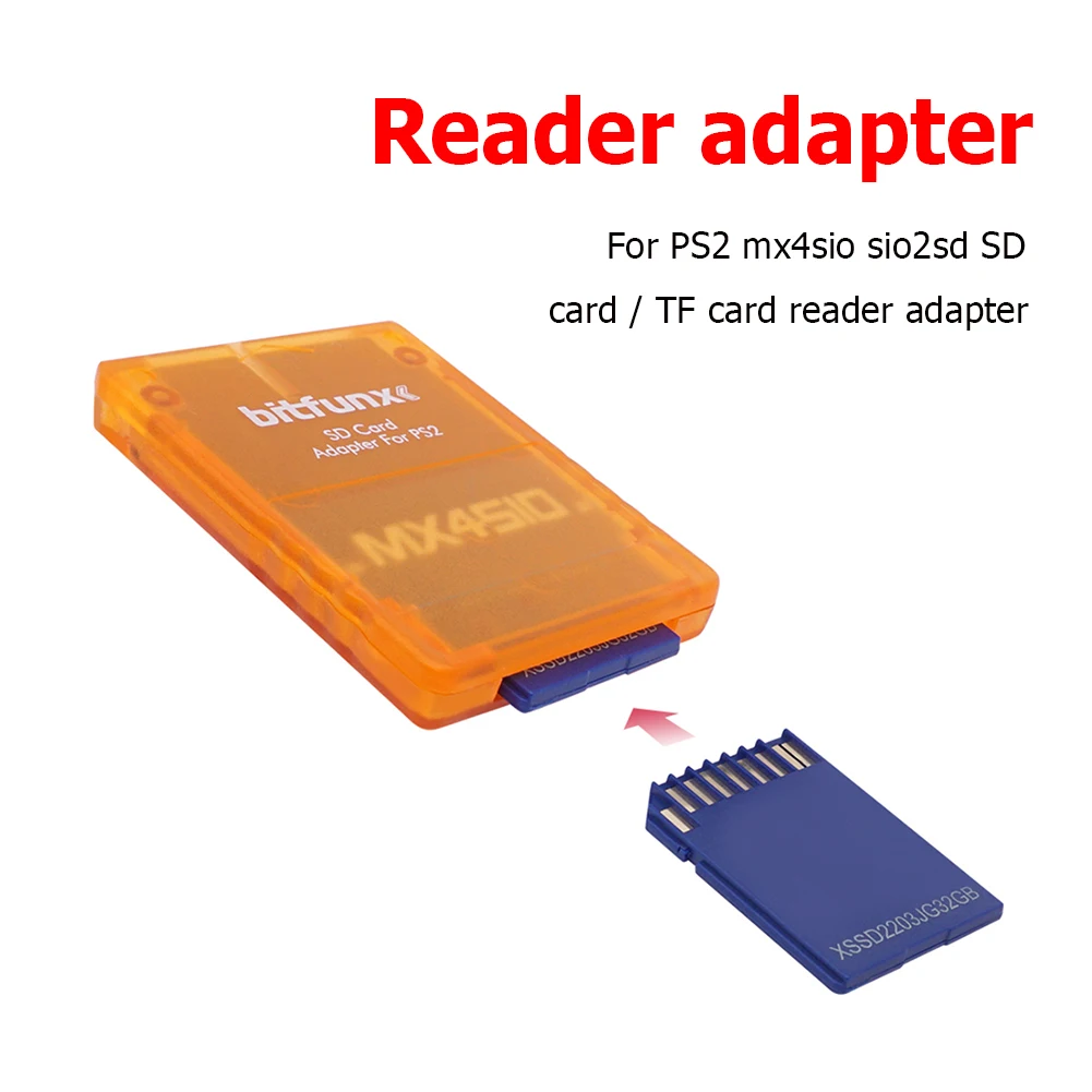 

Портативный кардридер для PS2 Slim MX4SIO SIO2SD многофункциональный адаптер карты памяти Поддержка безопасной цифровой/TF-карты + набор карт