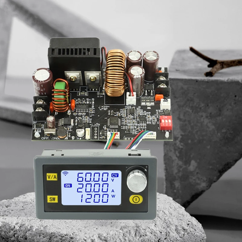 Преобразователь постоянного тока с ЧПУ 1200 Вт 6-70 в Регулируемый источник питания