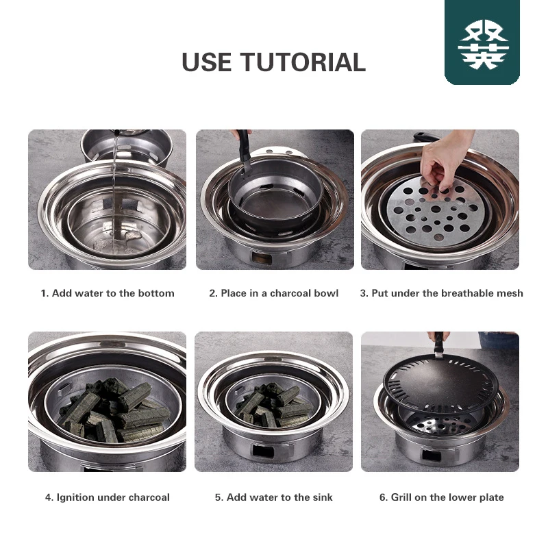 한불구구이 이 릴 Корейская решетка для барбекю домашний Oven духовка уличная печь