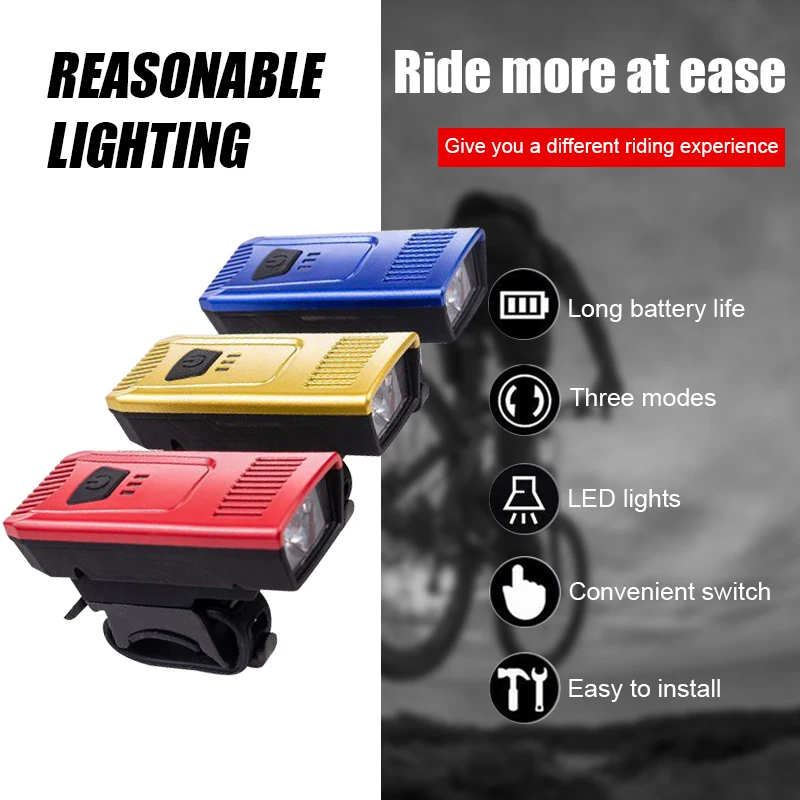 

Bicycle Light USB Rechargeable Power Display LED Bike Lights Waterproof Front Headlights MTB Flashlight Night Warning Lights